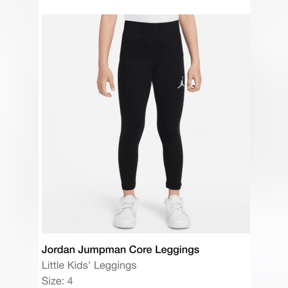 Jordan Other - Jordan jumpman core leggings black white size 4